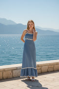 TFY Collection Blue maxi Medium