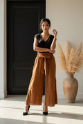 TFY Collection Brown Pant Large